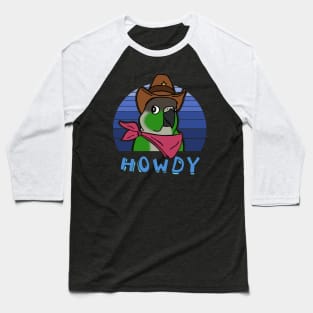 Aesthetic Howdy Cowboy Green Cheeked Conure Baseball T-Shirt